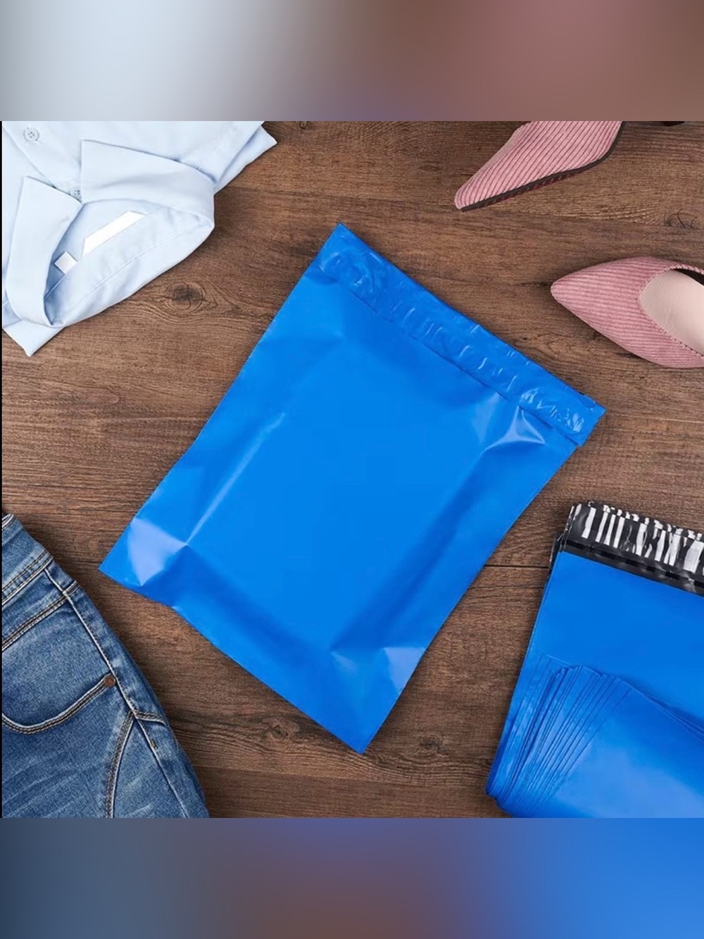 590pcs Shipping Bundle 30 Poly Mailers, 30 Clear Bags, 30 Cards & 500 Stickers - Picture 6 of 15